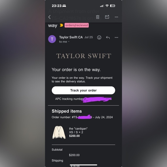 Taylor Swift Folklore Cardigan - XS/S - Picture 7 of 7